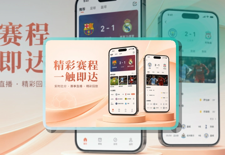 8868体育 App功能组合，常用内容更直观，比赛列表更突出，页面更有记忆点 页面展示